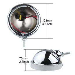 CALOTTE ALLOGGIAMENTI CROMATI PER FARETTI 4-1/2" 110 MM HARLEY DAVIDSON