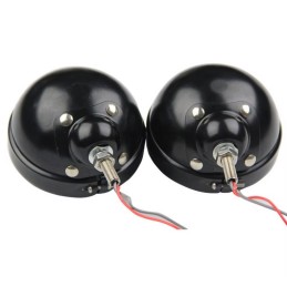 BOÎTIERS DE PROJECTEUR NOIR 4-1/2" 110MM HARLEY DAVIDSON