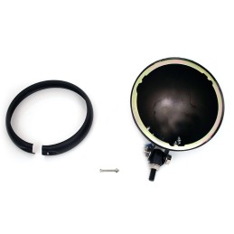HEADLIGHT HOUSING SHELL FLAT BLACK BOTTOM MOUNT 5-3/4" 145 MM MOTORCYCLE
