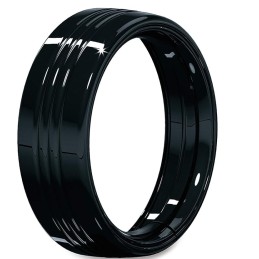 BLACK HEADLIGHT TRIM RING 7" 180MM HARLEY DAVIDSON FLH TOURING 1984-2019
