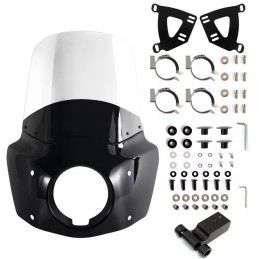 WINDSHIELD CLUB STYLE 15" LIGHT SMOKE HARLEY HARLEY DAVIDSON FXST SOFTAIL STANDARD 2020-25