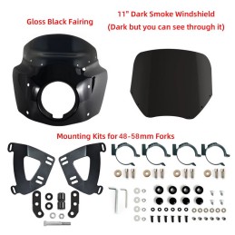 PARE-BRISE CARÉNAGE ROAD WARRIOR 11" HARLEY DAVIDSON FXLRS SOFTAIL LOW RIDER S 2020-2025