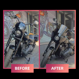 WINDSCHUTZSCHEIBE CLUB STYLE 11" HARLEY DAVIDSON FXBB SOFTAIL STREET BOB 2018-25