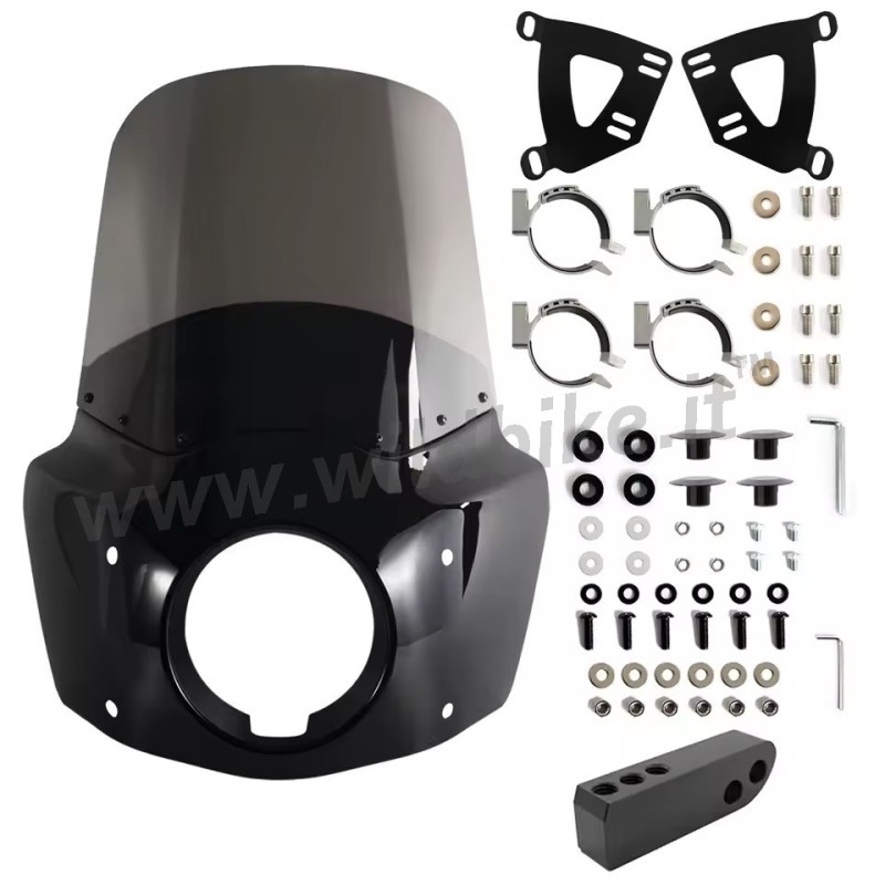 PARABREZZA CUPOLINO CLUB STYLE 15" HARLEY DAVIDSON FXD DYNA SUPER GLIDE 2005-14