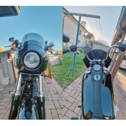 WINDSHIELD CLUB STYLE 11" HARLEY DAVIDSON FXD DYNA SUPER GLIDE 2005-14