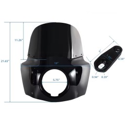 PARABREZZA CUPOLINO CLUB STYLE 11" HARLEY DAVIDSON XL SPORTSTER 2004-21