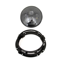 PARABOLA CORPO FARO ANTERIORE A LED 7" OMOLOGATO NERO HARLEY DAVIDSON FLH FLT TOURING 94-17