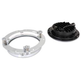 SCHEINWERFERKÖRPER 7" LED CHROM EU ZUGELASSEN HARLEY DAVIDSON FLH FLT TOURING 94-17