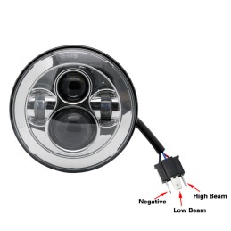 SCHEINWERFERKÖRPER 7" LED CHROM EU ZUGELASSEN HARLEY DAVIDSON FLH FLT TOURING 94-17