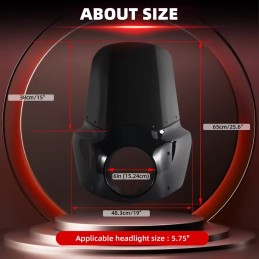 WINDSCHUTZSCHEIBE CLUB STYLE 15" HARLEY DAVIDSON XL SPORTSTER 2004-21