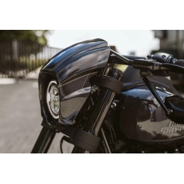 SCHEINWERFERVERKLEIDUNG SCHWARZER AGGRESSOR HARLEY DAVIDSON FXLRS LOW RIDER S 2018-2025