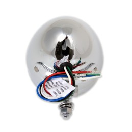 SPOTLIGHT 4-1/4" 108 MM EU APPROVED CHROME CUSTOM MOTORCYCLES AND HARLEY DAVIDSON