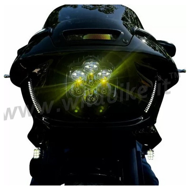 SCHEINWERFER LED SHARK DEMON™ 2 EU ZULASSUNG HARLEY DAVIDSON FXLRST SOFTAIL LOW RIDER ST 2022-25