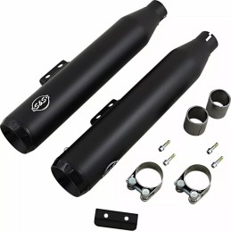 SILENCIEUX ÉCHAPPEMENTS S&S GRAN NATIONAL 50 STATE NOIR HARLEY DAVIDSON SOFTAIL 2018-24