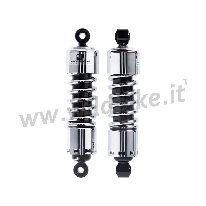 SHOCKS PROGRESSIVE SUSPENSION 412 CHROME 11,5" HEAVY DUTY HARLEY DAVIDSON XL SPORTSTER 1977-03