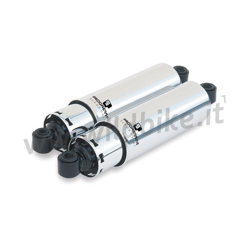 AMORTISSEURS ARRIERE PROGRESSIVE SUSPENSION 412 CHROME 11" RC HEAVY DUTY HARLEY DAVIDSON FXD DYNA 1991-17