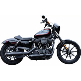 AUSPUFF SCHALLDÄMPFER S&S 3" SLIP ON GN EU ZULASSUNG SCHWARZEN HARLEY DAVIDSON XL SPORTSTER 14-20