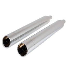 AUSPUFF SCHALLDÄMPFER SLIP-ON 4" SLASH DOWN CHROM HARLEY DAVIDSON FLH/FLT TOURING 95-16