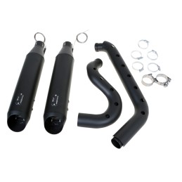 SYSTÈME D'ÉCHAPPEMENTS MCJ 2EN2 BIG SHORT 90 APPROUVÉ EU HARLEY DAVIDSON FXD DYNA 06-17