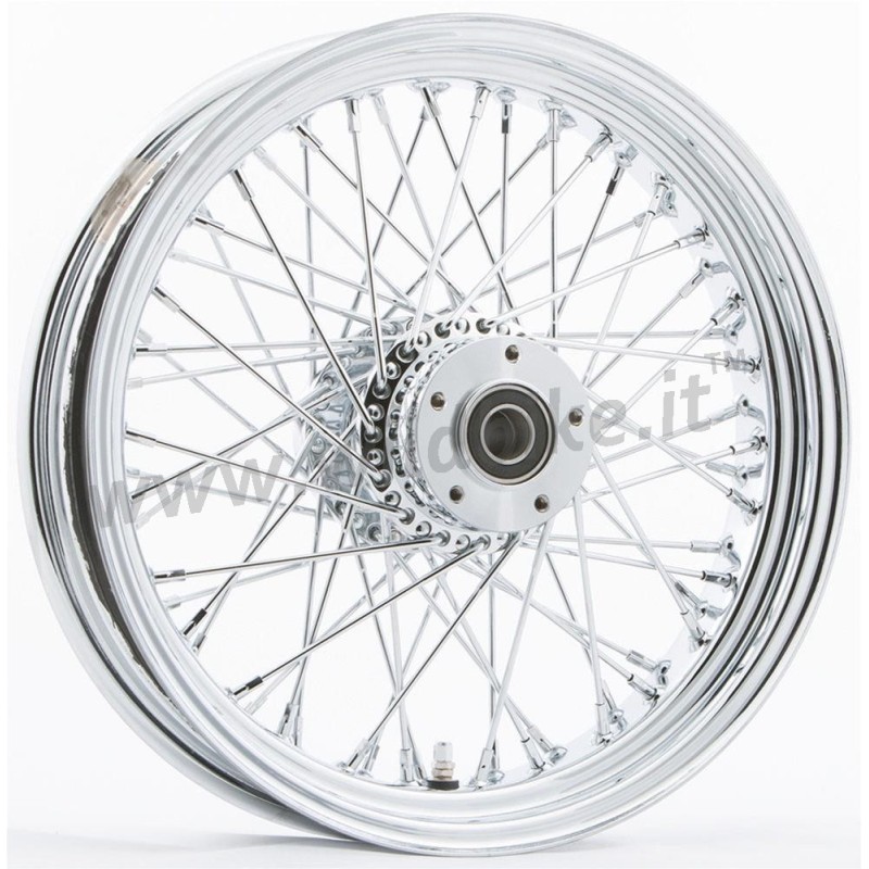 RUOTA CERCHIO POSTERIORE 60 RAGGI 16" X 5.5" CROMATO HARLEY DAVIDSON FLHR FLHT TOURING 2000-01