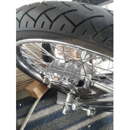 KIT D'ÉTRIER DE FREIN POUR FOURCHE SPRINGER, CÔTÉ GAUCHE CHROME POUR HARLEY DAVIDSON