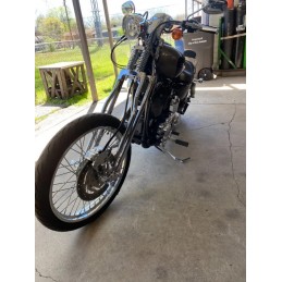 KIT PINZA FRENO ANTERIORE FORCELLA SPRINGER LATO SINISTRO CROMATO PER HARLEY DAVIDSON