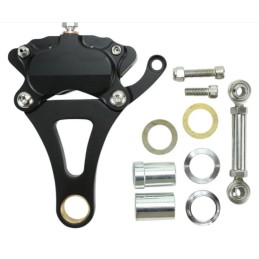KIT D'ÉTRIER DE FREIN NOIR POUR FOURCHE SPRINGER, CÔTÉ GAUCHE POUR HARLEY DAVIDSON