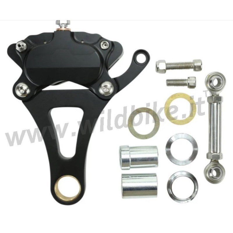 SPRINGER FORK FRONT END BRAKE CALIPER KIT CHROME LEFT SIDE FOR HARLEY DAVIDSON