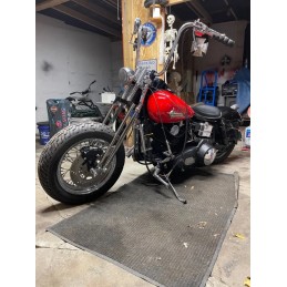 KIT D'ÉTRIER DE FREIN NOIR POUR FOURCHE SPRINGER, CÔTÉ GAUCHE POUR HARLEY DAVIDSON