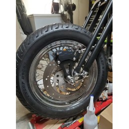 KIT D'ÉTRIER DE FREIN NOIR POUR FOURCHE SPRINGER, CÔTÉ GAUCHE POUR HARLEY DAVIDSON