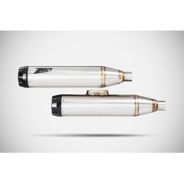 POT D'ÉCHAPPEMENT 2EN2 SLIP-ON ZARD SUPERPOSÉ INOX HARLEY DAVIDSON FXBR SOFTAIL BREAKOUT 2018-24