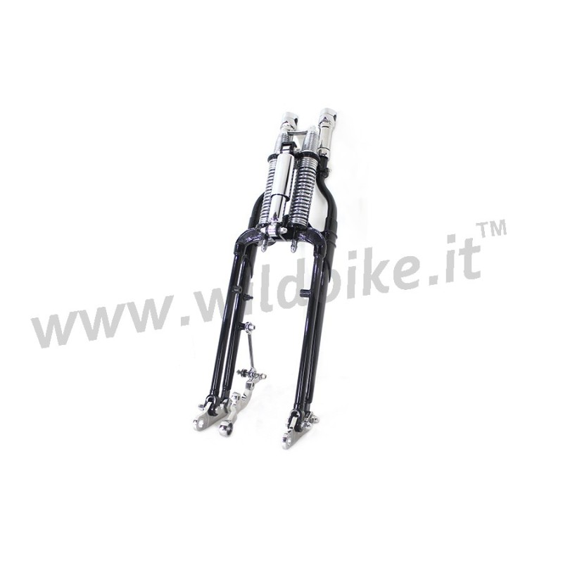 COMPLETE FORK SPRINGER STANDARD 1" BLACK CHROME HARLEY DAVIDSON FXSTS SOFTAIL 1988-06