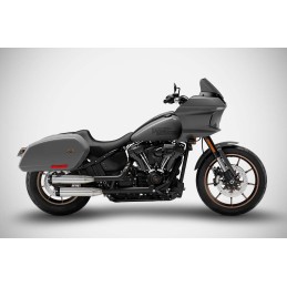 POT D'ÉCHAPPEMENT 2EN2 SLIP-ON ZARD SUPERPOSÉ INOX HARLEY DAVIDSON FXLRST LOW RIDER ST 2022-24