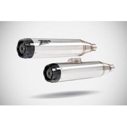 AUSPUFF 2IN2 SLIP-ON ZARD ÜBERLAPPT INOX HARLEY DAVIDSON FXLRST LOW RIDER ST 2022-24