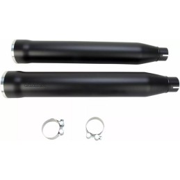 COBRA EXHAUST SLIP ON 3 " RPT BLACK HARLEY DAVIDSON FXS FLS SOFTAIL 2007-17