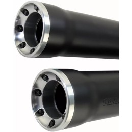 COBRA EXHAUST SLIP ON 3 " RPT BLACK HARLEY DAVIDSON FXS FLS SOFTAIL 2007-17