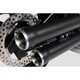 COBRA EXHAUST MUFFLERS SLIP ON 3 " RPT BLACK HARLEY DAVIDSON FLSTFBS 1800 SOFTAIL FAT BOY S 2016-17