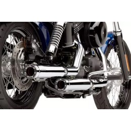 COBRA EXHAUST MUFFLERS SLIP ON 3 " RPT CHROME HARLEY DAVIDSON FLSTFBS 1800 SOFTAIL FAT BOY S 2016-17