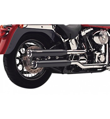 SCARICHI TERMINALI COBRA SLIP ON 3" RPT NERI HARLEY DAVIDSON FLSTN SOFTAIL DELUXE 2006-17