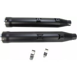 COBRA EXHAUST MUFFLERS SLIP ON 3 " RPT BLACK HARLEY DAVIDSON FLSTN SOFTAIL DELUXE 2006-17