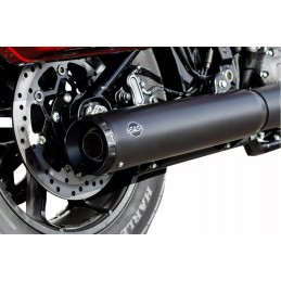EXHAUST MUFFLER S&S 2INTO1 SLIP-ON 4" GRAND NATIONAL HARLEY DAVIDSON SOFTAIL 2025-2026
