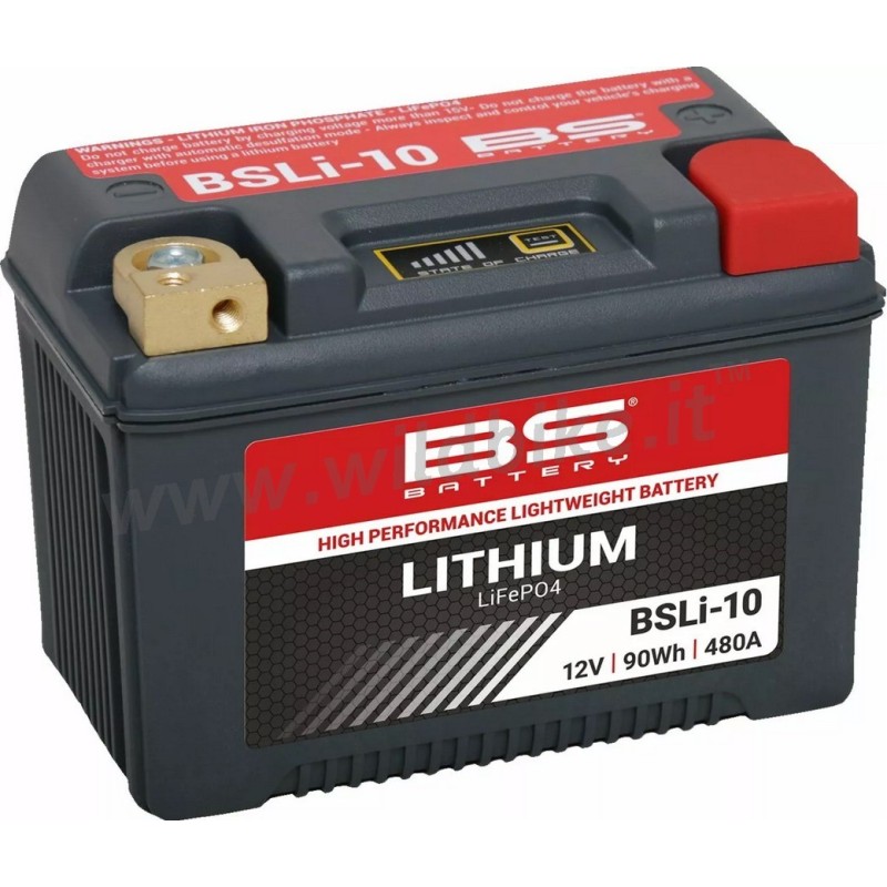 BATTERIA AL LITIO BSLi-10 12 V 90 Wh (7.5Ah) CCA 480 HARLEY DAVIDSON TWIN CAM 97-17