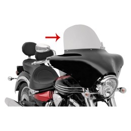WINDSCHUTZSCHEIBE OBERE VERKLEIDUNG HÖHE 9 " GRAU FUER BATWING FAIRING
