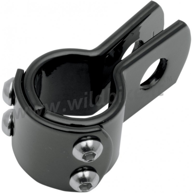MORSETTO STAFFA UNIVERSALE NERA 1 1/2" ( 38 MM) PER TUBI E TELAI MOTO