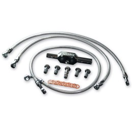 TUBI FRENI ANTERIORI IN ACCIAIO DOPPIO DISCO GOODRIDGE HARLEY DAVIDSON SPORTSTER 883R/1200R 2004-13