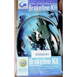KABEL Edelstahl-Bremsleitung vorn DOPPELSCHEIBE GOODRIDGE HARLEY DAVIDSON SPORTSTER 883R/1200R 2004-13