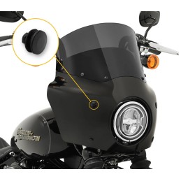 LOW PROFILE ATTACHMENT ASSEMBLY  FOR FAIRING AND HAND GUARD MEMPHIS SHADES