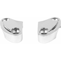 PLATTEN CLAMP 2 STÜCK CHROME REPL. OEM 56057-00 RISER LENKER HARLEY DAVIDSON