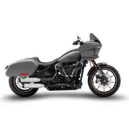 AUSPUFF 2IN2 SLIP-ON ZARD ÜBERLAPPT INOX GLANZ HARLEY DAVIDSON SOFTAIL 2018-24