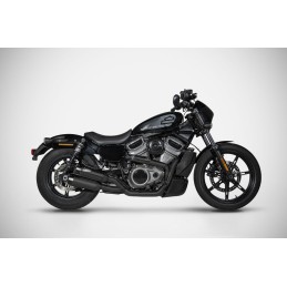 SYSTEME D'ÉCHAPPEMENT 2EN2 ZARD NOIR APPROUVÉ EU HARLEY DAVIDSON RH 975 NIGHTSTER ABS 2022-25